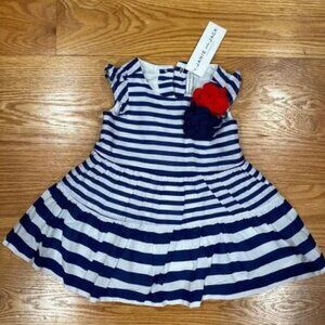 Janie and Jack Navy Stripes + Bloomers